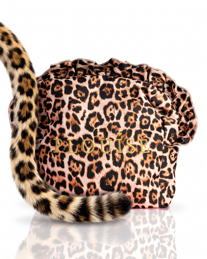 กระเป๋าแต่งหน้า Cheetah Spotted Seduction พิมพ์ลายเสือดาวขนาดใหญ่