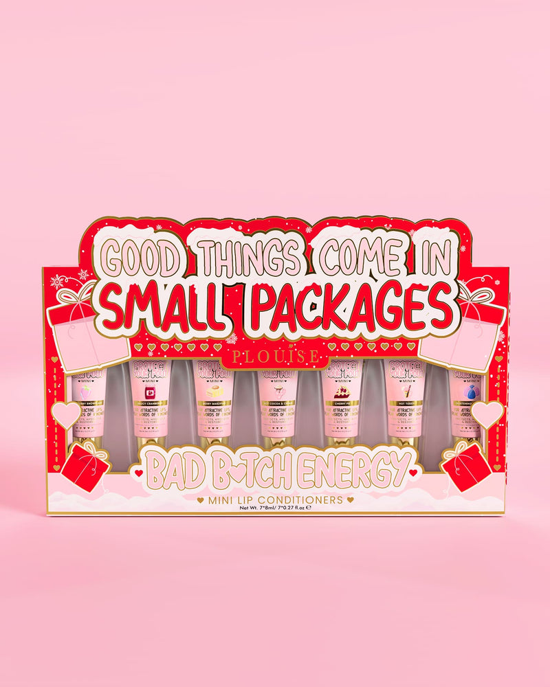 สิ่งที่ดีมาในแพ็คเกจขนาดเล็ก ชุดของขวัญ Mini Lip Conditioner