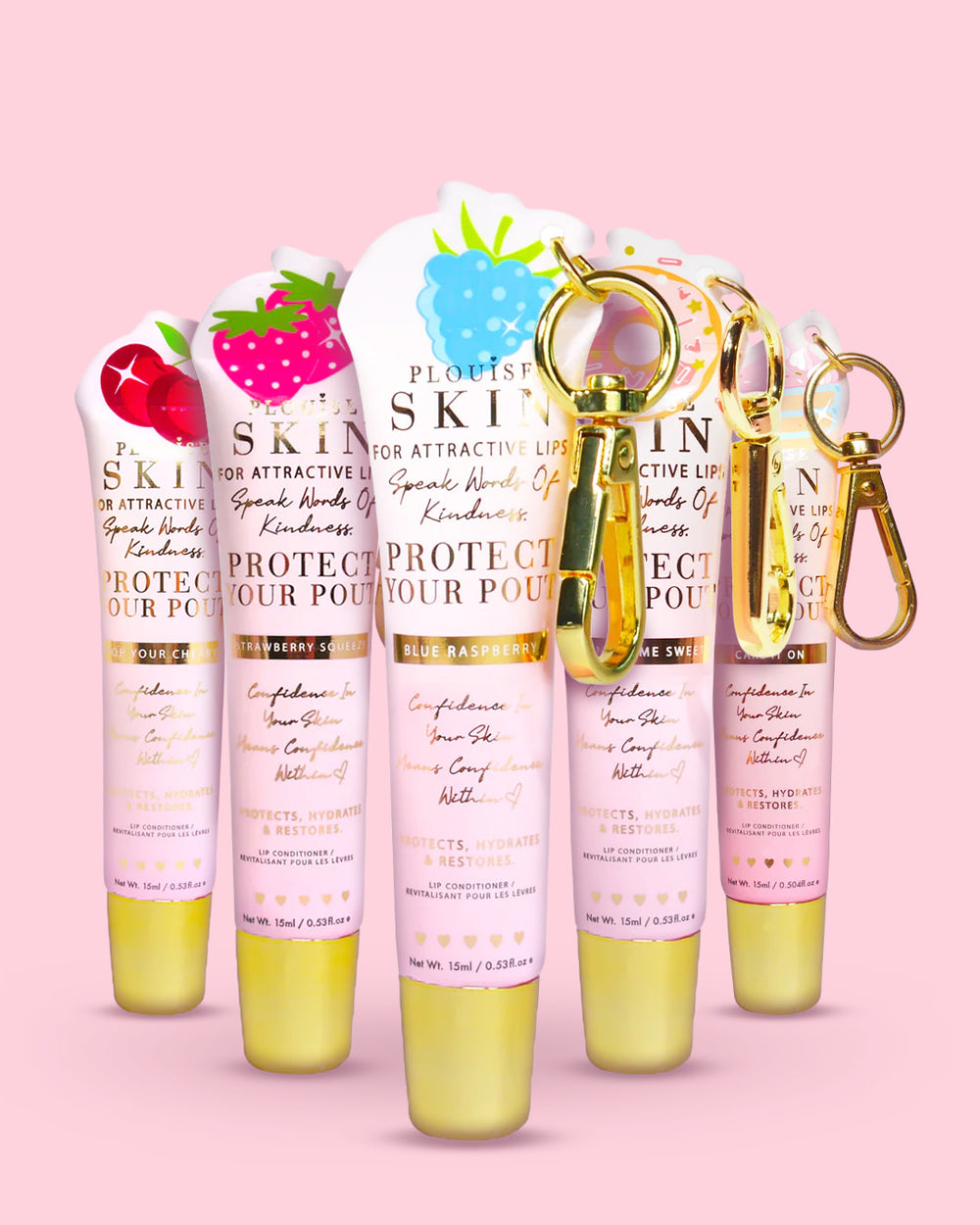 ปกป้องครีมนวดริมฝีปาก Pout Keychain ของคุณ