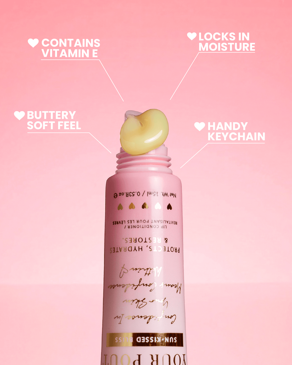ปกป้องครีมนวดริมฝีปาก Pout Keychain ของคุณ