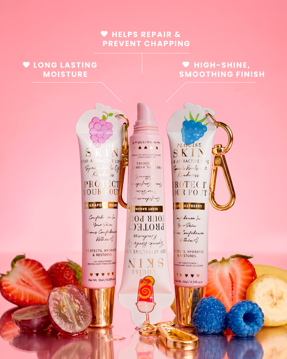 ปกป้องครีมนวดริมฝีปาก Pout Keychain ของคุณ