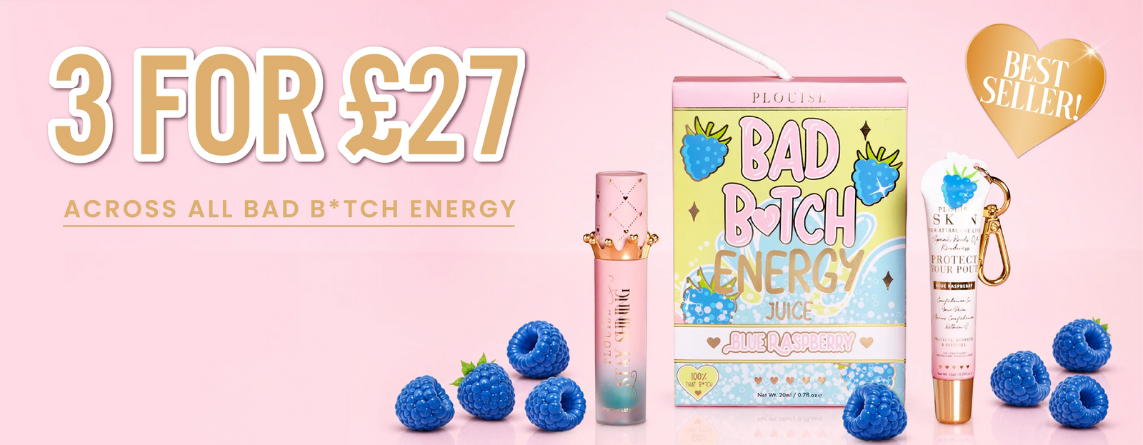 Bad B*tch Energy Juice — Blue Raspberry. 3 for £27 across all Bad B*tch Energy. Bestseller.