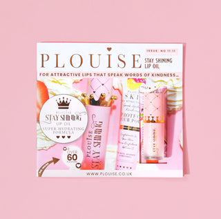 P.Louise Mini Stay Shining Lip Oil Magazine - Strawberry & Cream