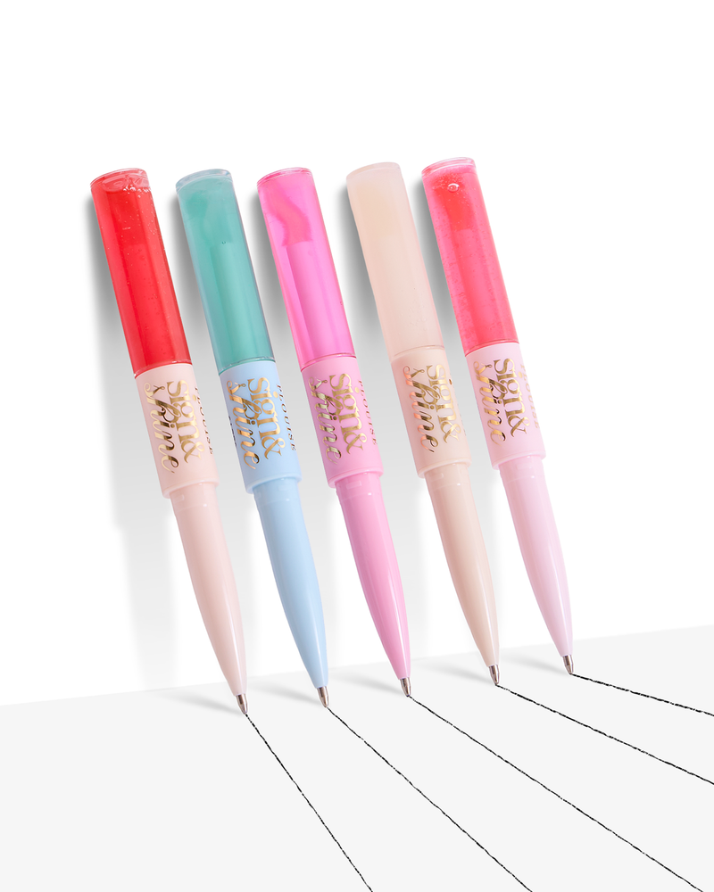 กลับไปที่ป้ายธุรกิจและปากกา Shine Lip Oil