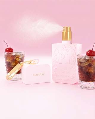 Pink P.Louise cherry cola hand sanitiser spray