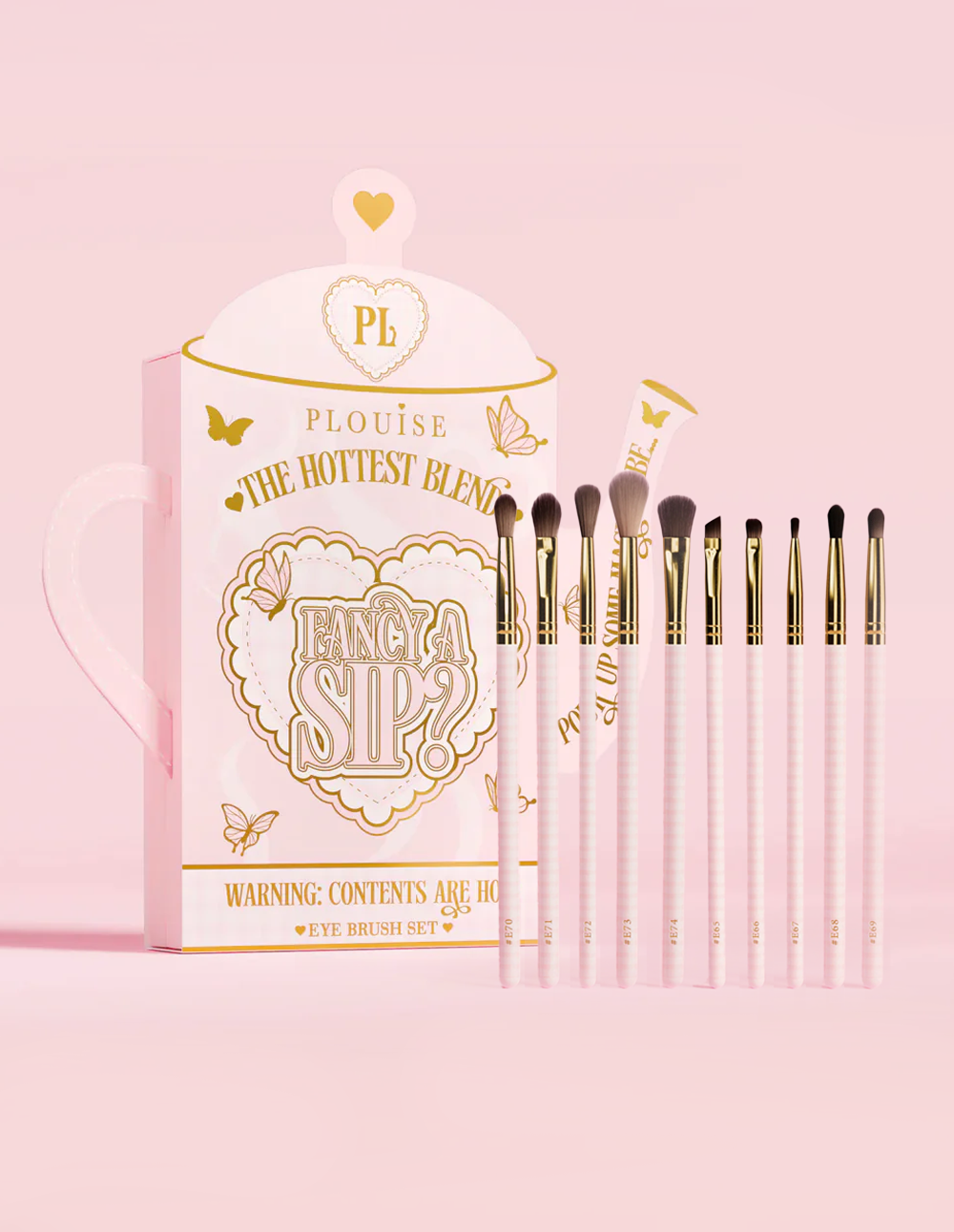 ชุดแปรงแต่งหน้าแฟนซี A Sip 10 ชิ้น