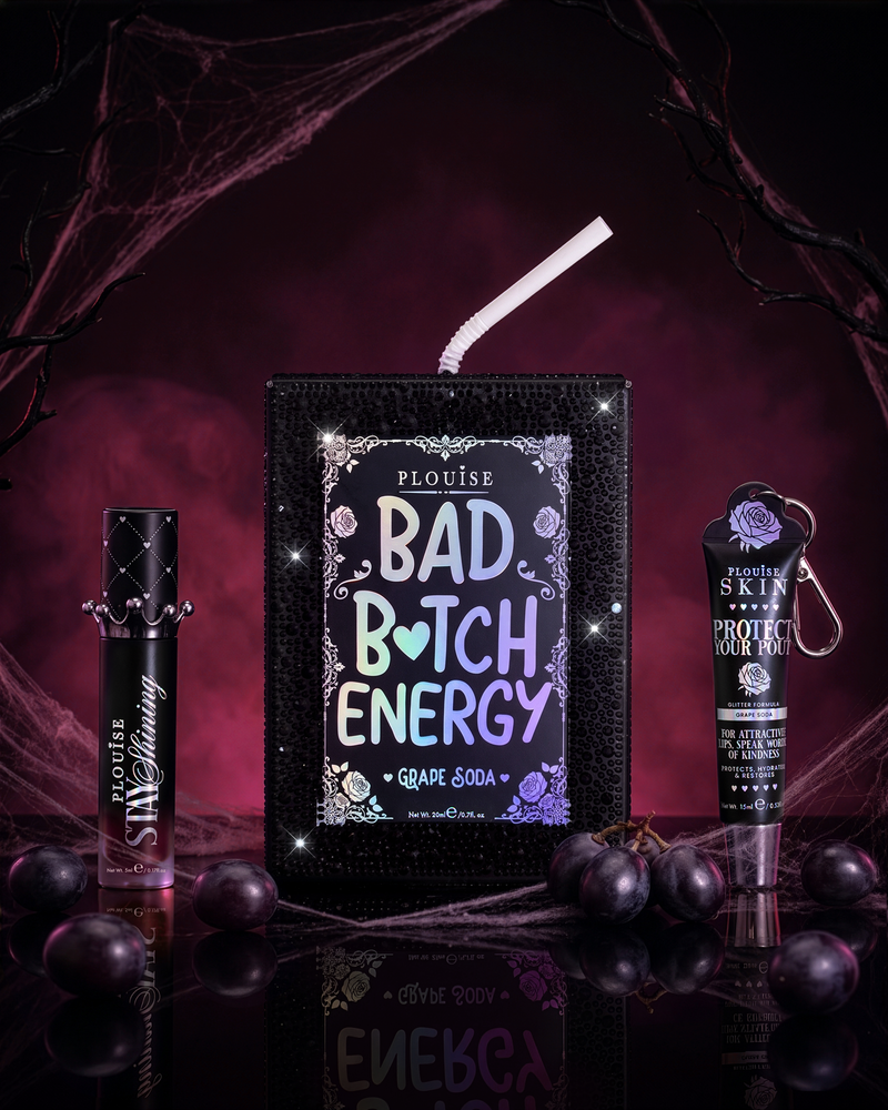 ครีมนวดผม Halloween Crystal Bad Bitch Energy & Lip Oil Duo