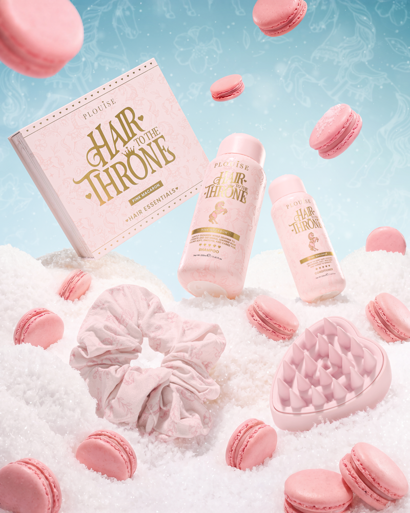 Hair To The Throne ชุดดูแลเส้นผมมาการองสีชมพู