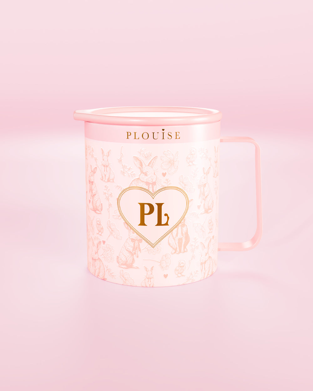Pink P.Louise Hunny Bunny stainless steel tumbler mug