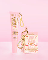 P.Louise Moisture Magic Duo featuring a lip balm and a tube of lip scrub both in strawberry shortcake scent