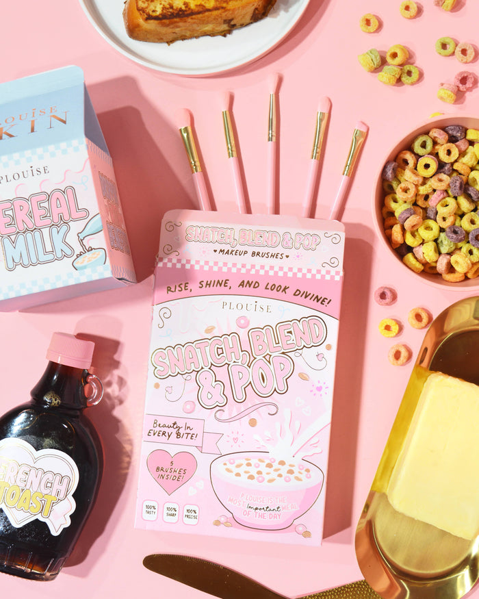 Snatch Blend & Pop ชุดแปรงเขียนคิ้ว ตา และปาก 5 ชิ้น