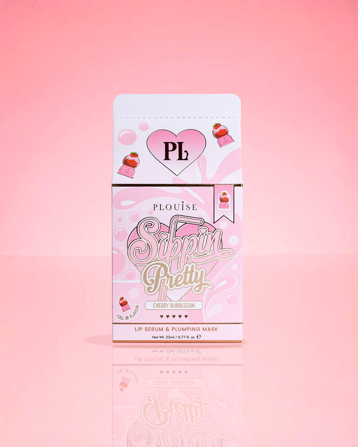 P.Louise Sippin Pretty Peptide Lip Serum & Treatment Duo Cherry Bubblegum บรรจุภัณฑ์