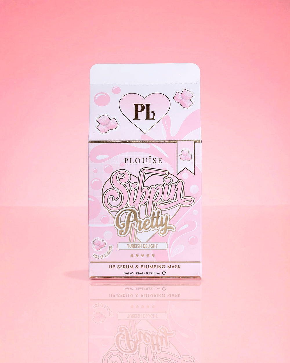 P.Louise Sippin Pretty Peptide Lip Serum & Treatment Duo Turkish Delight Packaging