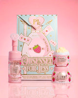 P.Louise Strawberry Obsessed For Less Obsessed For Bad Bitch บนพื้นหลังสีชมพู